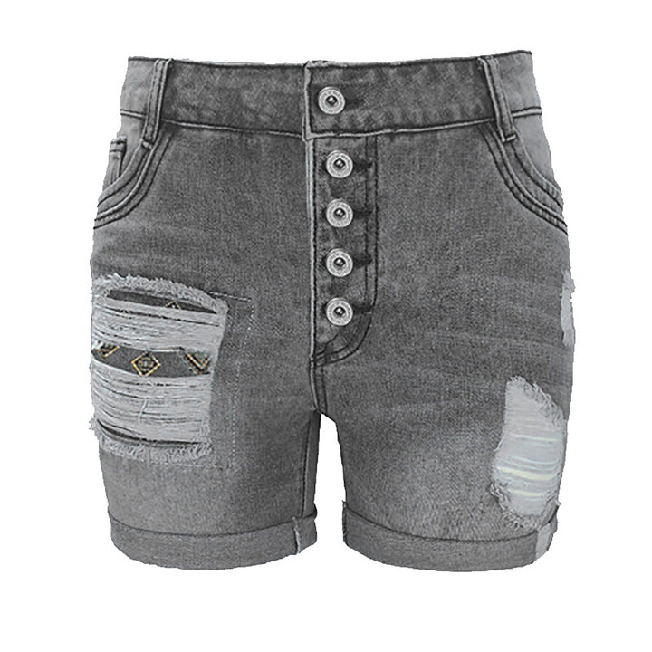 Damer fashion destruerade jeansshorts Mirla-Eva Jonsson