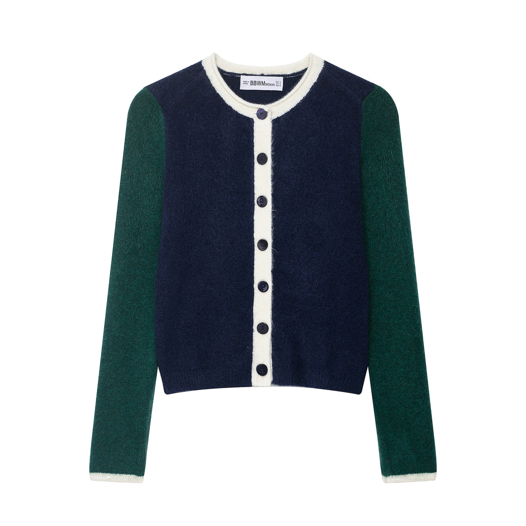 Damer fashionabel cardigan med dekorativa knappdetaljer Mirla-Eva Jonsson