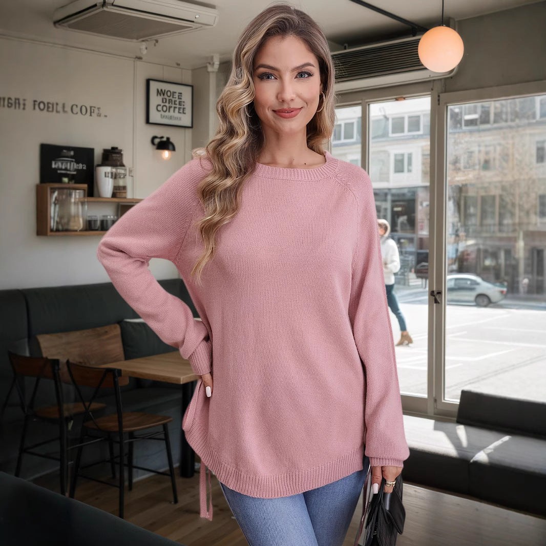 Damer fashionabel tröja med sidofästen Mirla-Eva Jonsson