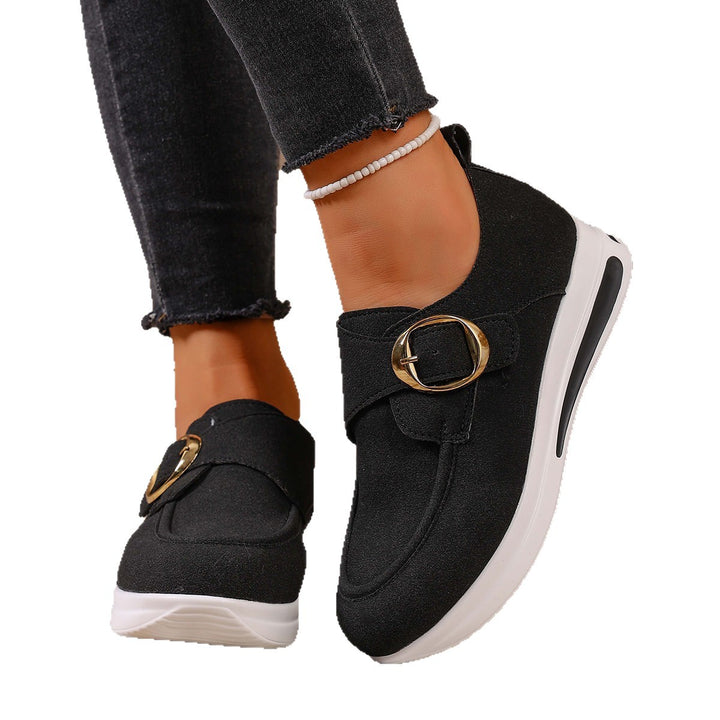 Damer fashionabla Slip-On Sneakers med elegant spänne Mirla-Eva Jonsson