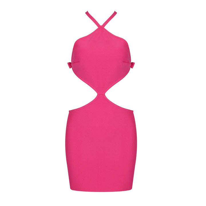 Damer figurformande Cut-Out klänning med halterneckdesign Mirla-Eva Jonsson