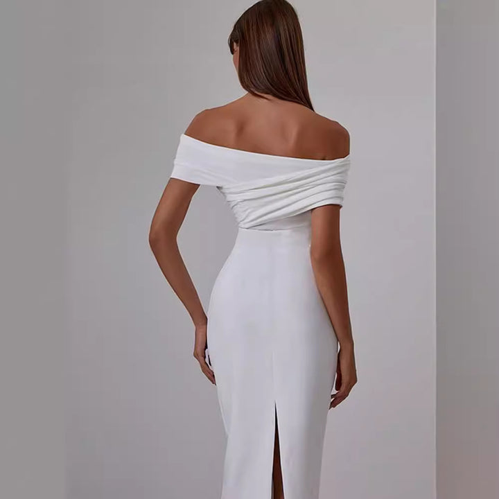 Damer figurnära Off-Shoulder Cocktailklänning Mirla-Eva Jonsson