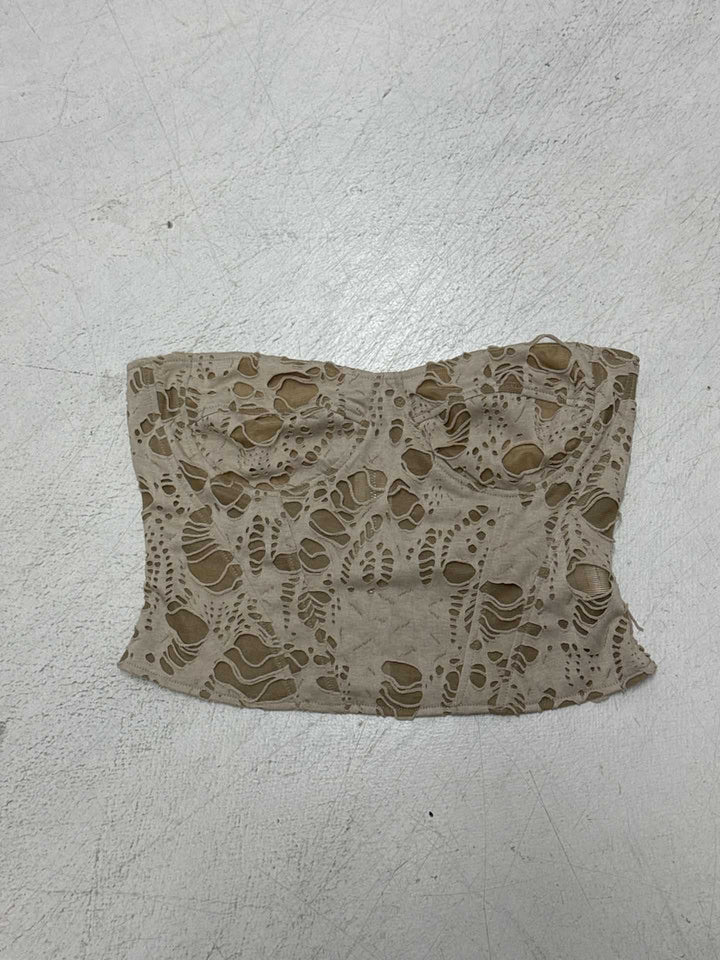 Damer figurnära bustier-top med imponerande cut-outs Mirla-Eva Jonsson