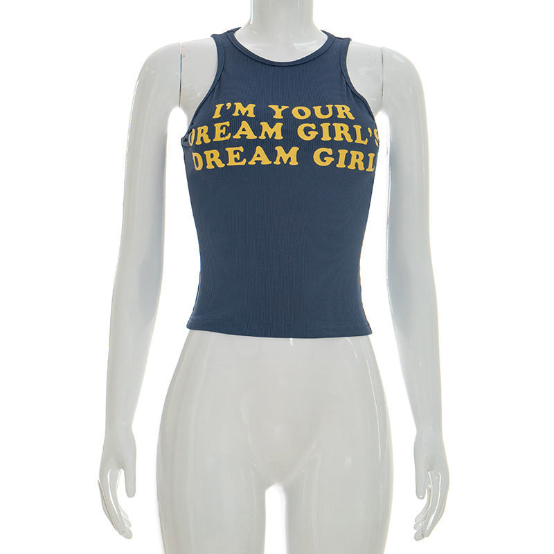 Damer figurnära crop-top med kreativt tryck Mirla-Eva Jonsson