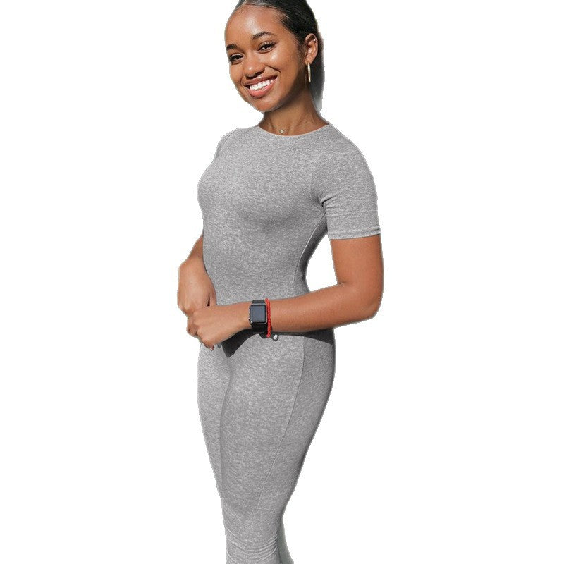 Damer figurnära jumpsuit med elegant dragkedja och smal ben Mirla-Eva Jonsson