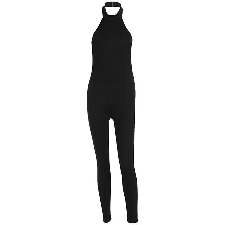 Damer figurnära jumpsuit med hög krage och ribbad struktur Mirla-Eva Jonsson