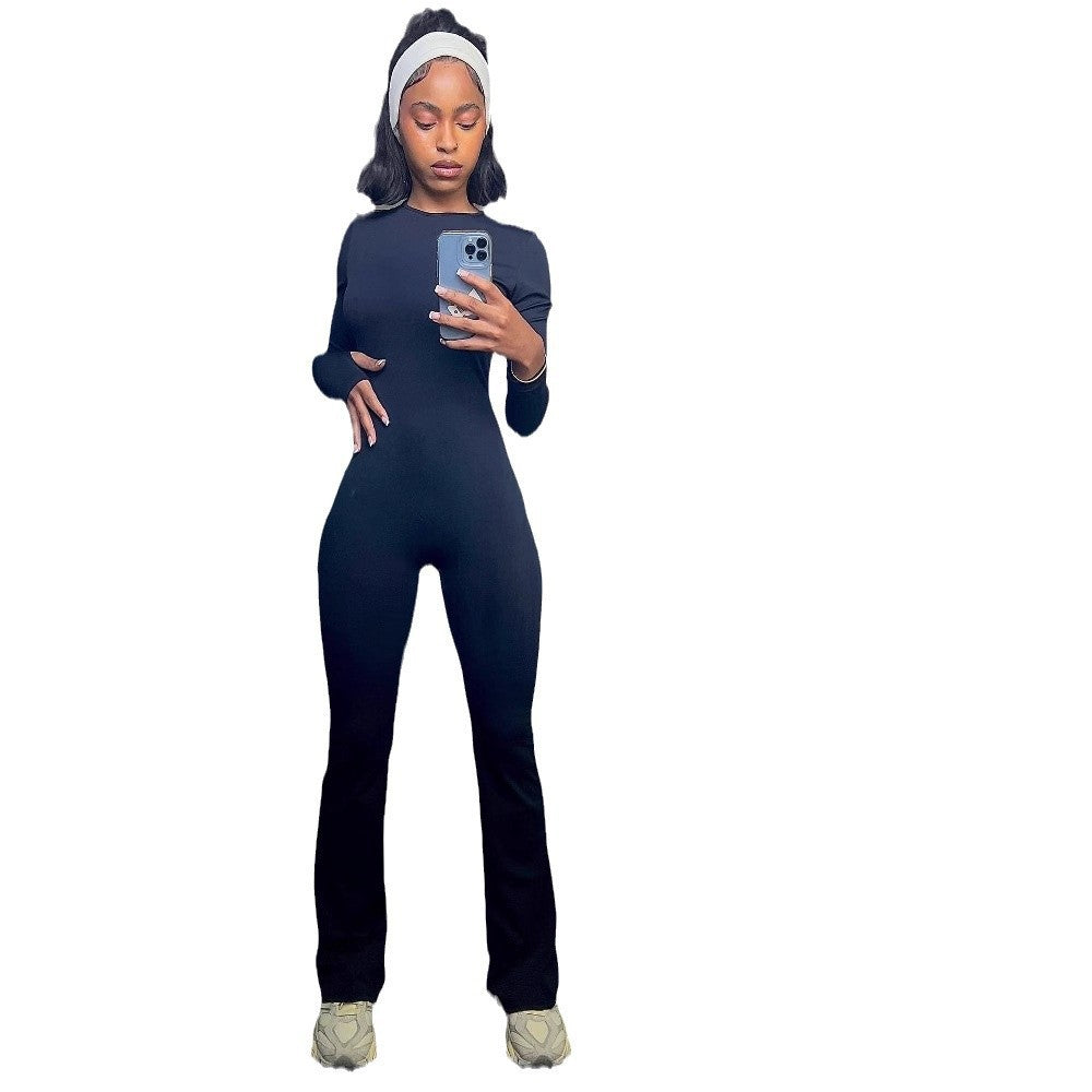 Damer figurnära jumpsuit med lång ärm Eva Jonsson-Eva Jonsson