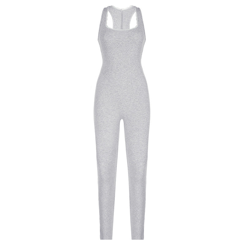 Damer figurnära jumpsuit med smala stänger och slät finish Mirla-Eva Jonsson