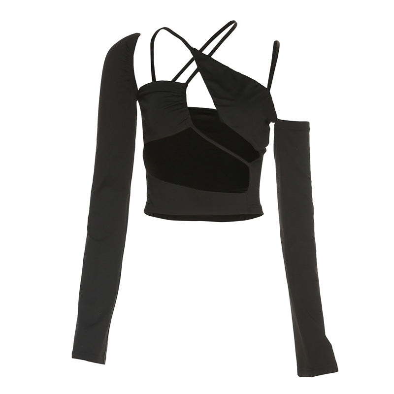 Damer figurvänlig Cut-Out överdel med asymmetrisk design Mirla-Eva Jonsson