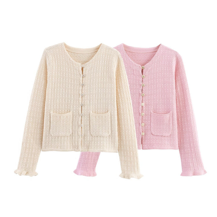 Damer fin cardigan med knappar och fickor Mirla-Eva Jonsson