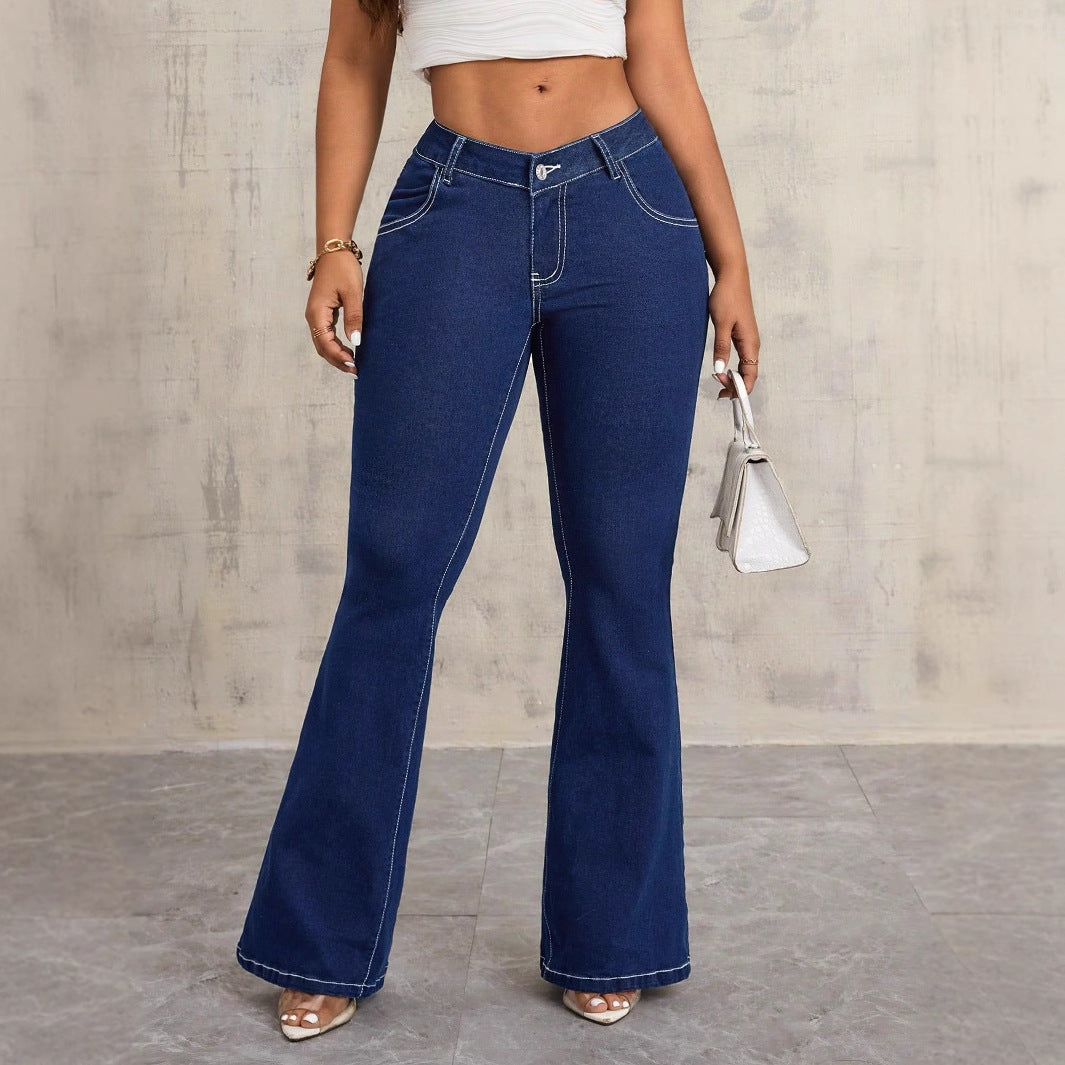 Damer flare högmidjade jeans Mirla-Eva Jonsson