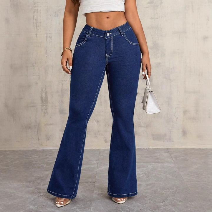 Damer flare högmidjade jeans Mirla-Eva Jonsson