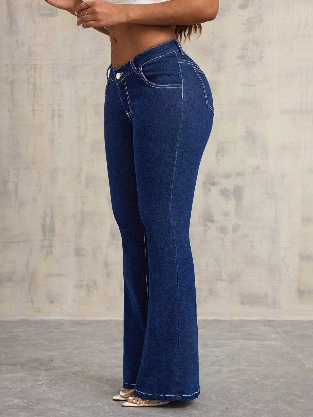 Damer flare högmidjade jeans Mirla-Eva Jonsson