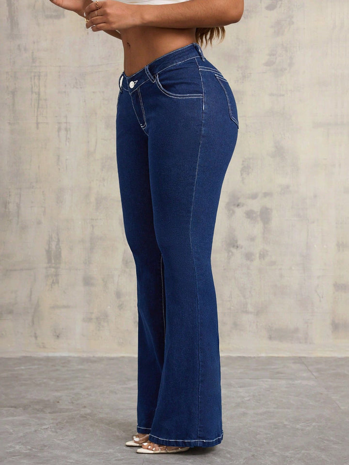 Damer flare högmidjade jeans Mirla-Eva Jonsson