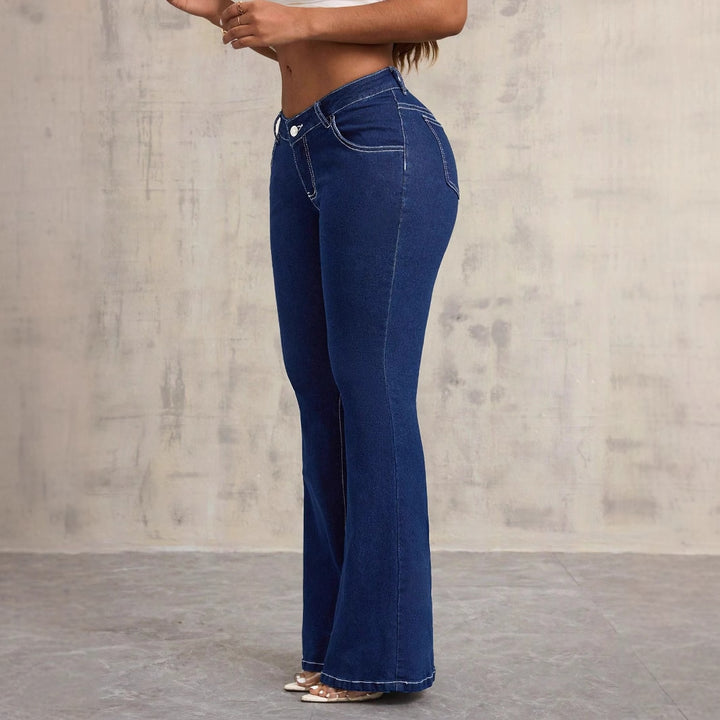Damer flare högmidjade jeans Mirla-Eva Jonsson