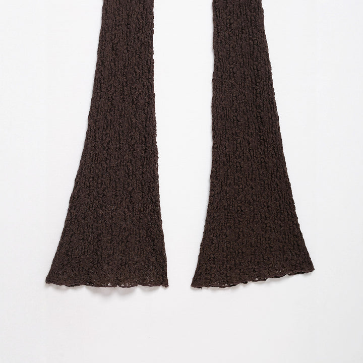 Damer flare leggings i virkdesign Mirla-Eva Jonsson