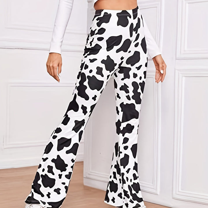 Damer flare leggings med djurmönster Mirla-Eva Jonsson