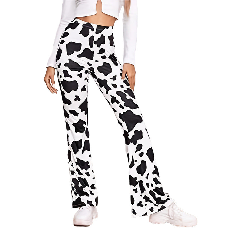 Damer flare leggings med djurmönster Mirla-Eva Jonsson