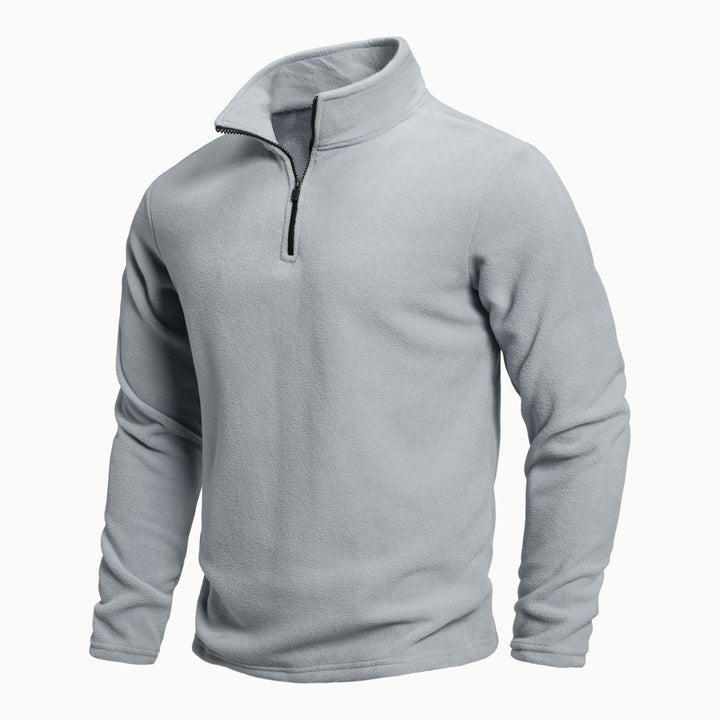 Damer fleece-pullover med kort dragkedja Mirla-Eva Jonsson