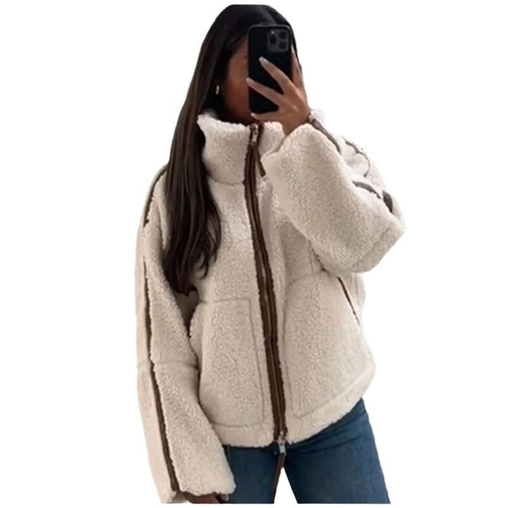 Damer fluffig utomhus-fleece-jacka Mirla-Eva Jonsson