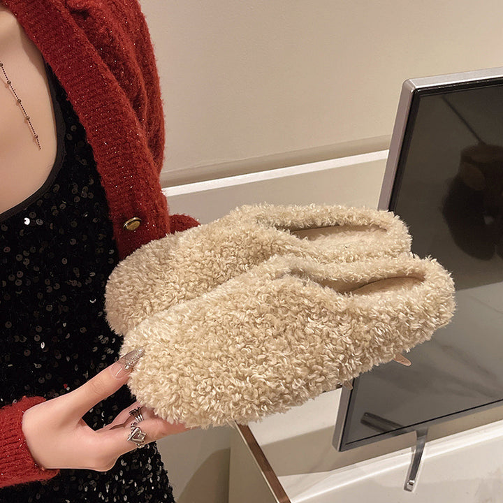Damer fluffiga inneskor med halkfri sula och mjukt foder Mirla-Eva Jonsson