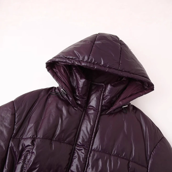 Damer fodrad hoodie med midjeband Mirla-Eva Jonsson