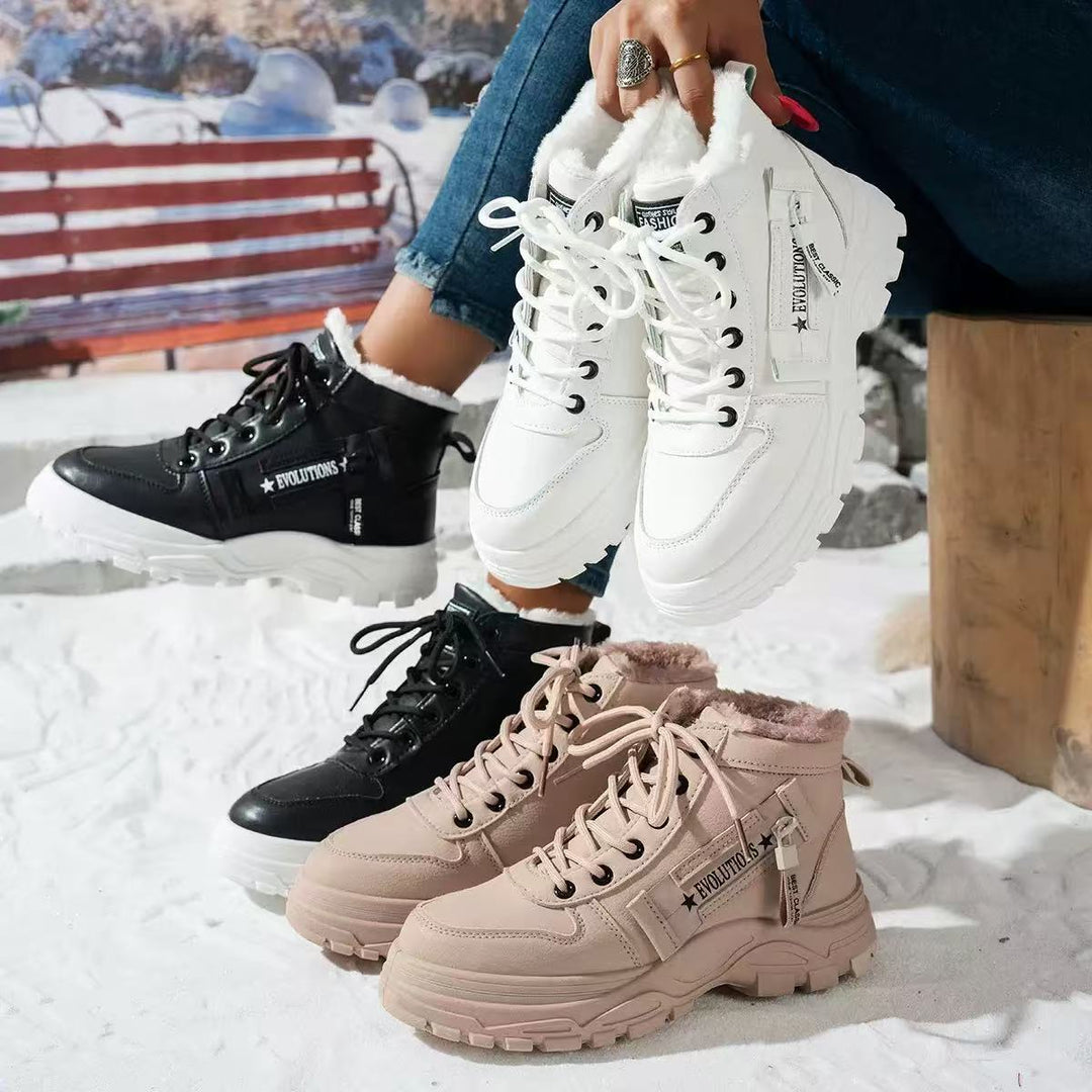 Damer fodrade hög-top sneakers med halkskyddande sula och modernt design Eva Jonsson-Eva Jonsson