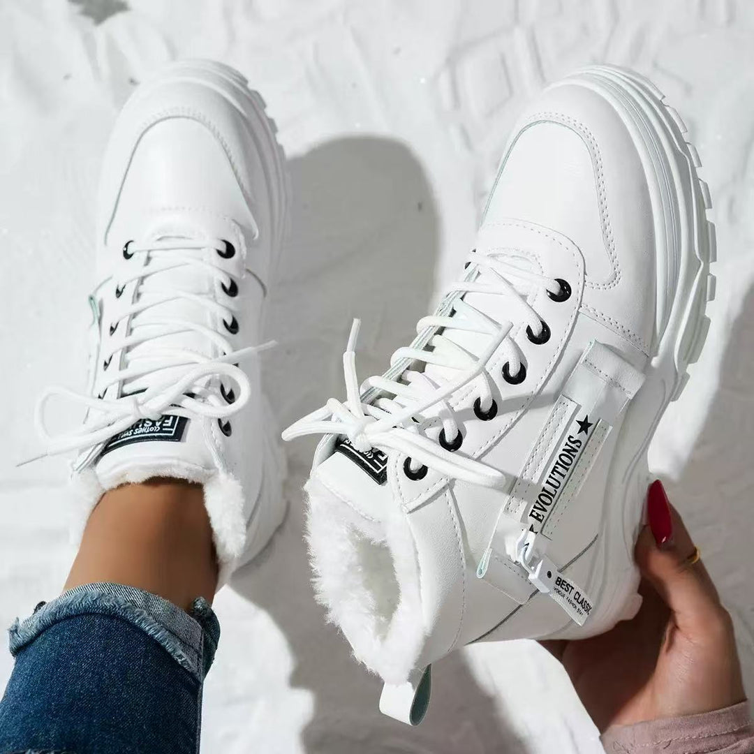 Damer fodrade hög-top sneakers med halkskyddande sula och modernt design Eva Jonsson-Eva Jonsson