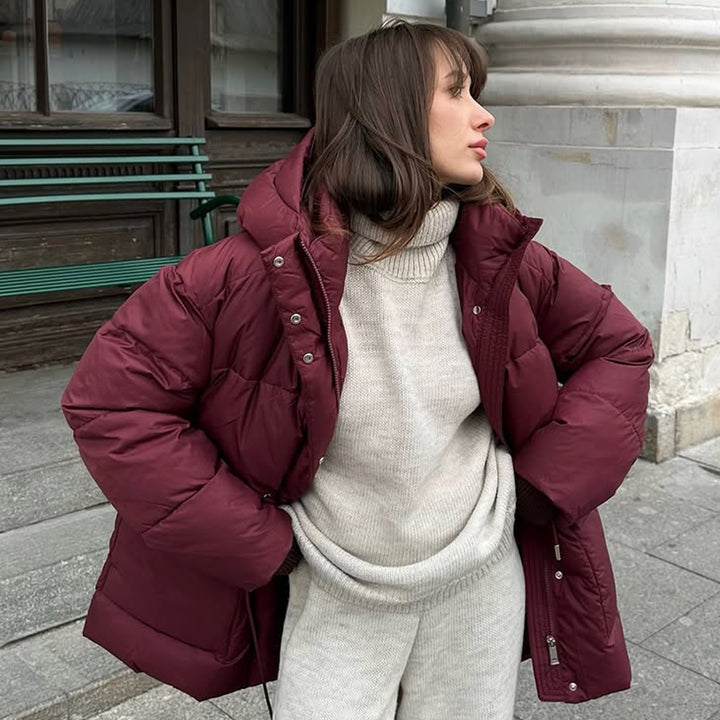 Damer fodrade vinterjacka med justerbar midjeutdragning Mirla-Eva Jonsson