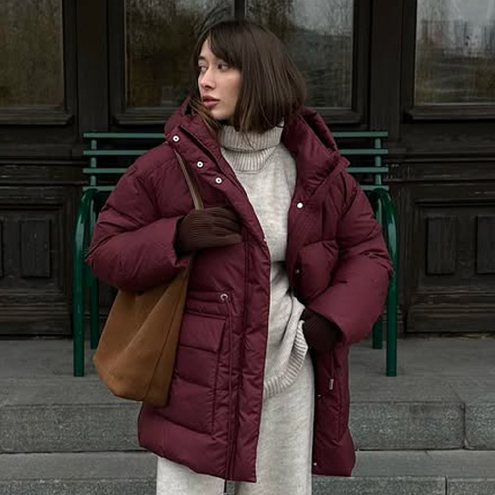 Damer fodrade vinterjacka med justerbar midjeutdragning Mirla-Eva Jonsson