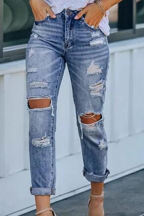 Damer förstörd Boyfriend Jeans Mirla-Eva Jonsson
