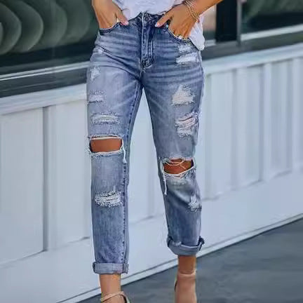 Damer förstörd Boyfriend Jeans Mirla-Eva Jonsson