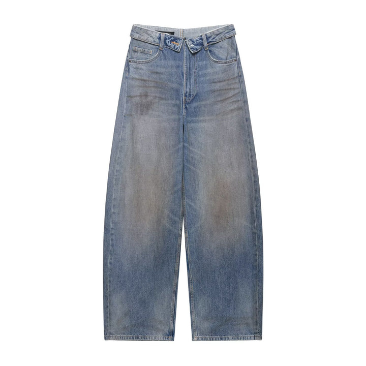 Damer förstörda jeans i avslappnad baggy-stil Mirla-Eva Jonsson