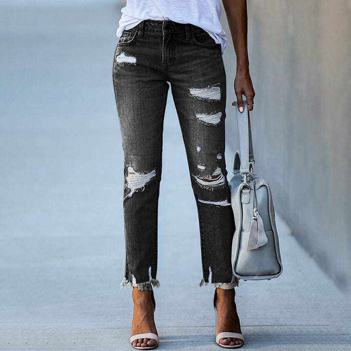 Damer förstörda mom-jeans Eva Jonsson-Eva Jonsson