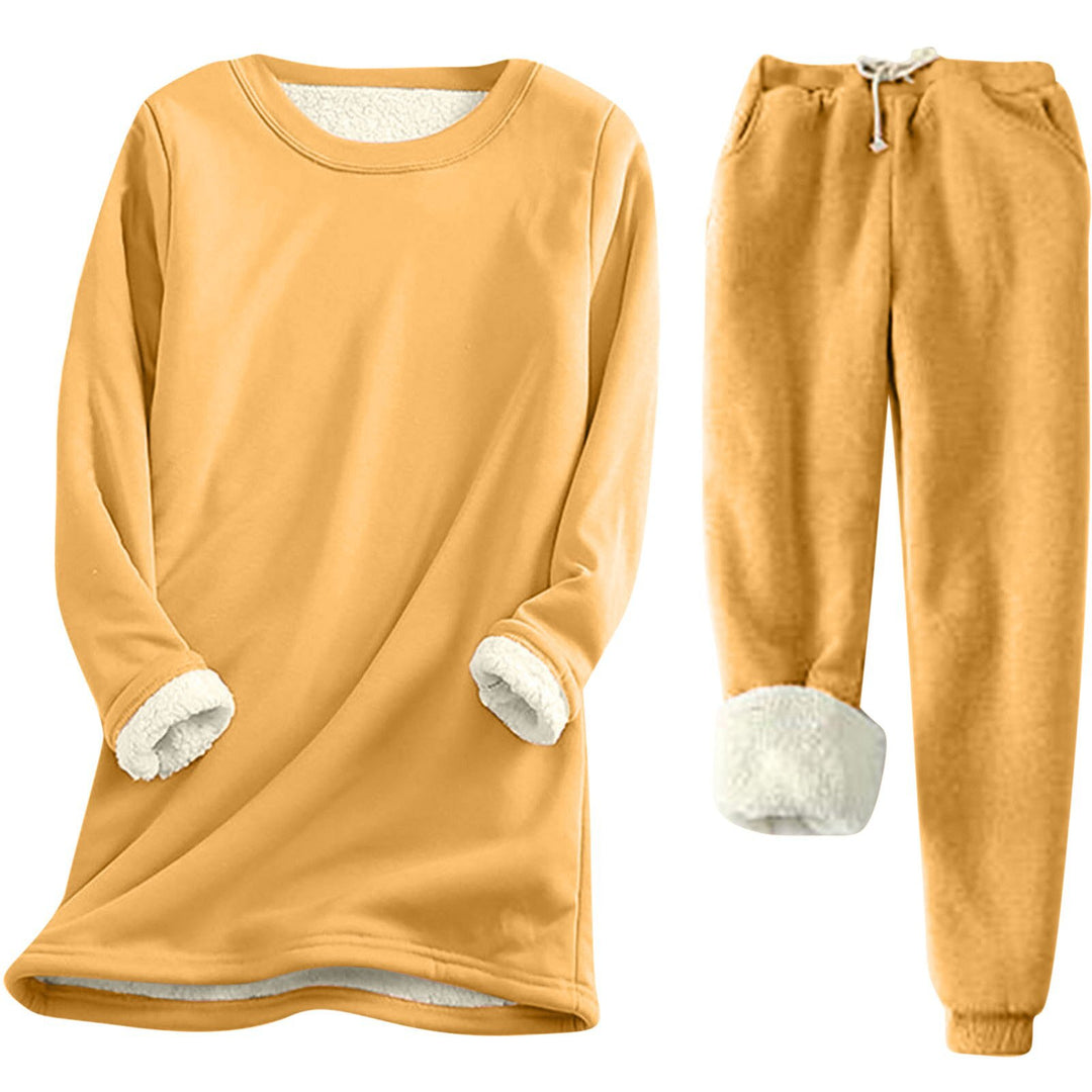 Damer fritid sweatshirt-set med mysig innersula och avslappnad passform Mirla-Eva Jonsson