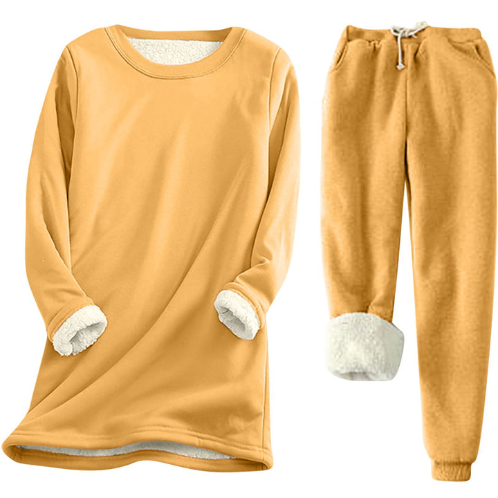 Damer fritid sweatshirt-set med mysig innersula och avslappnad passform Mirla-Eva Jonsson