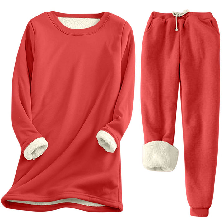 Damer fritid sweatshirt-set med mysig innersula och avslappnad passform Mirla-Eva Jonsson