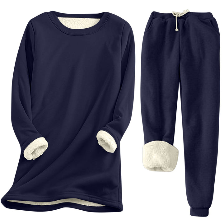 Damer fritid sweatshirt-set med mysig innersula och avslappnad passform Mirla-Eva Jonsson