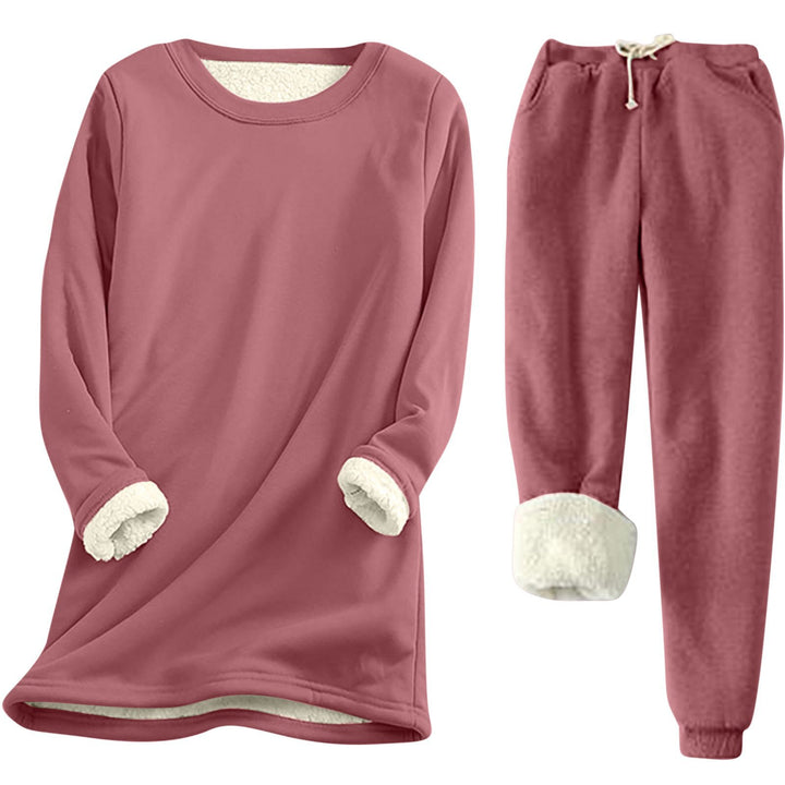 Damer fritid sweatshirt-set med mysig innersula och avslappnad passform Mirla-Eva Jonsson