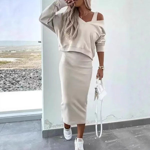 Damer fritids-minikjol- och sweater-kombination Mirla-Eva Jonsson