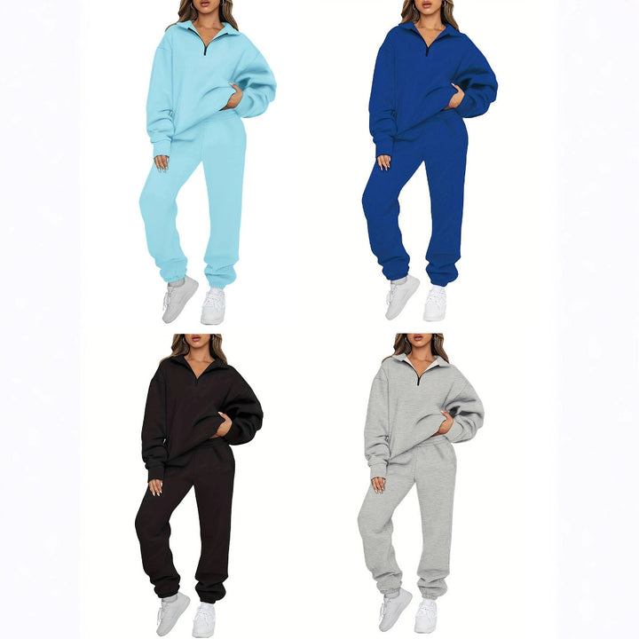 Damer fritidslounge-set med hög krage och elastisk midja Mirla-Eva Jonsson