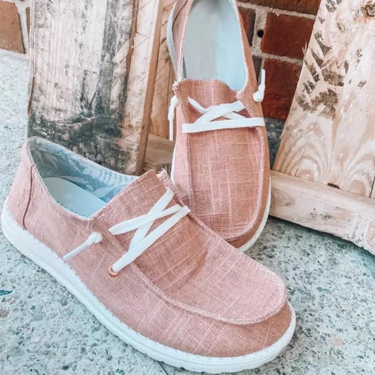 Damer fritidsskor med elastiska snörningsdetaljer och halkfri sula Eva Jonsson-Eva Jonsson