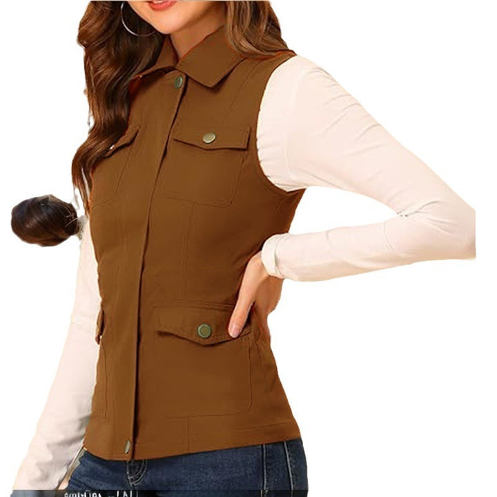 Damer funktionell väst med praktiska fickor Eva Jonsson-Eva Jonsson