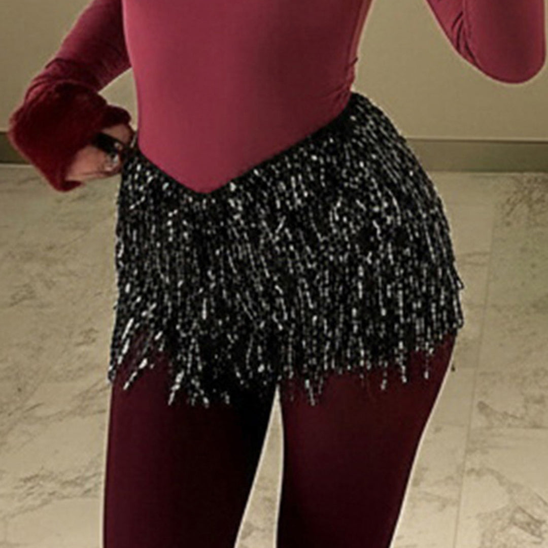 Damer glamorösa paljett-shorts Mirla-Eva Jonsson