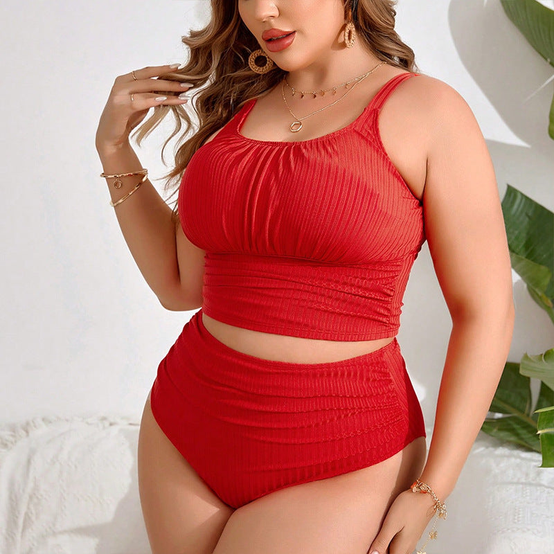 Damer hög midje bikiniset med ribbdetalj och komfortlinning Mirla-Eva Jonsson
