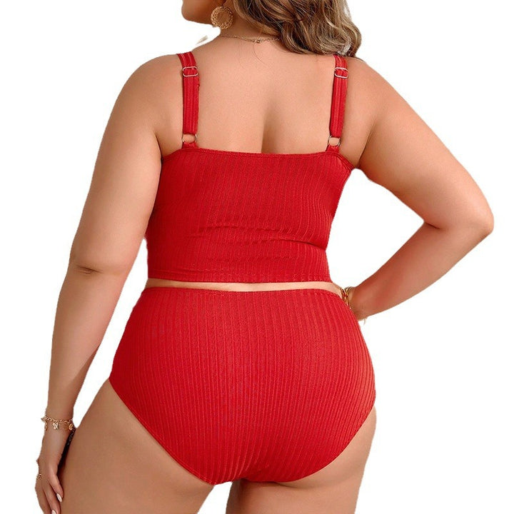 Damer hög midje bikiniset med ribbdetalj och komfortlinning Mirla-Eva Jonsson