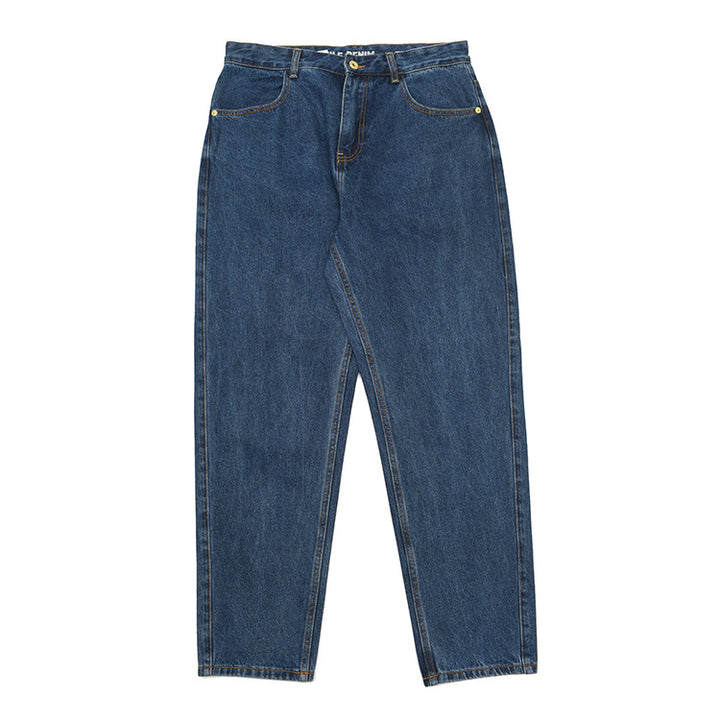 Damer högmidjade jeans i vintage-stil med rak passform och praktisk fickdesign Mirla-Eva Jonsson