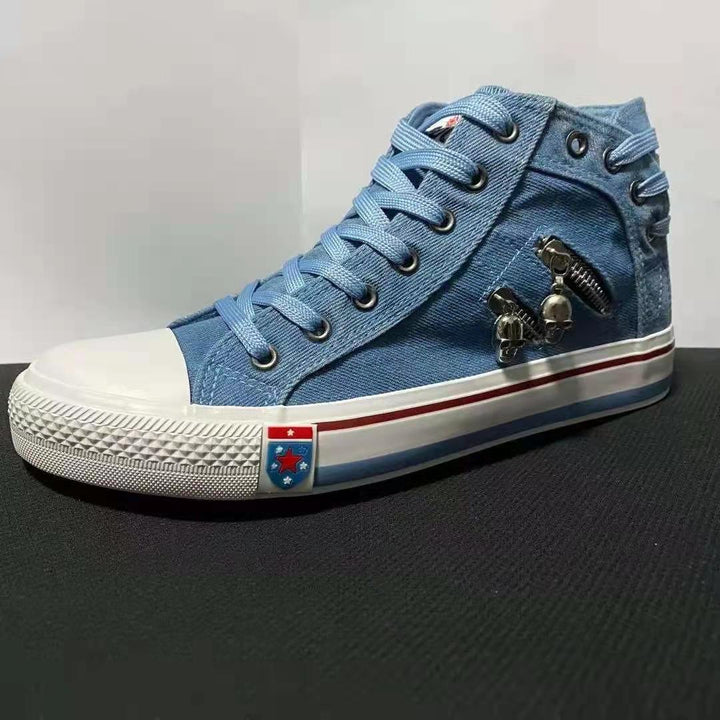 Damer högskurna sneakers med unik dekorrem Mirla-Eva Jonsson