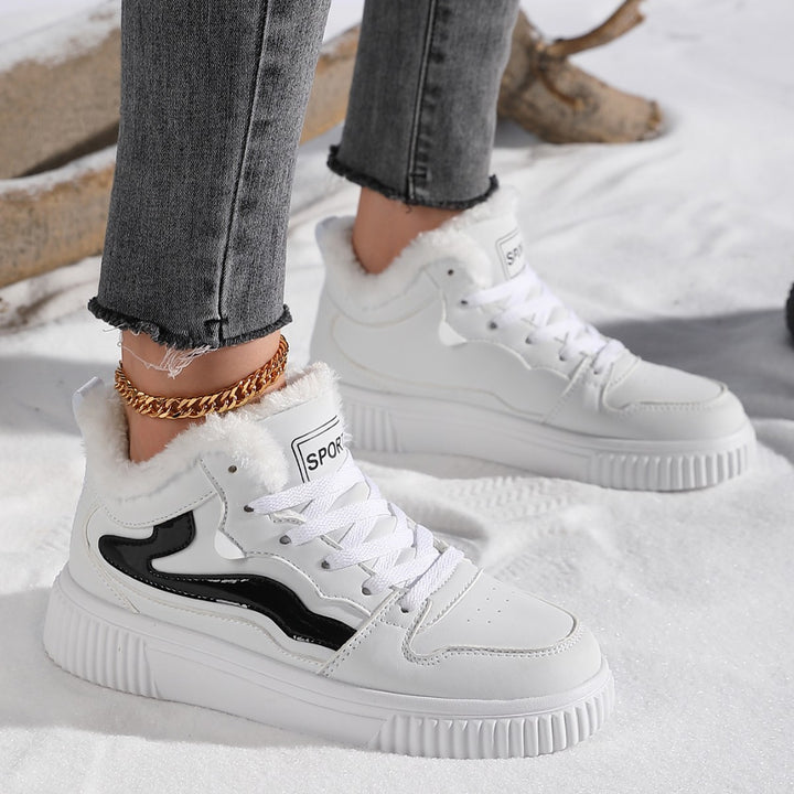 Damer högskurna sneakers med varmt fleecefoder och halkfri sula Mirla-Eva Jonsson