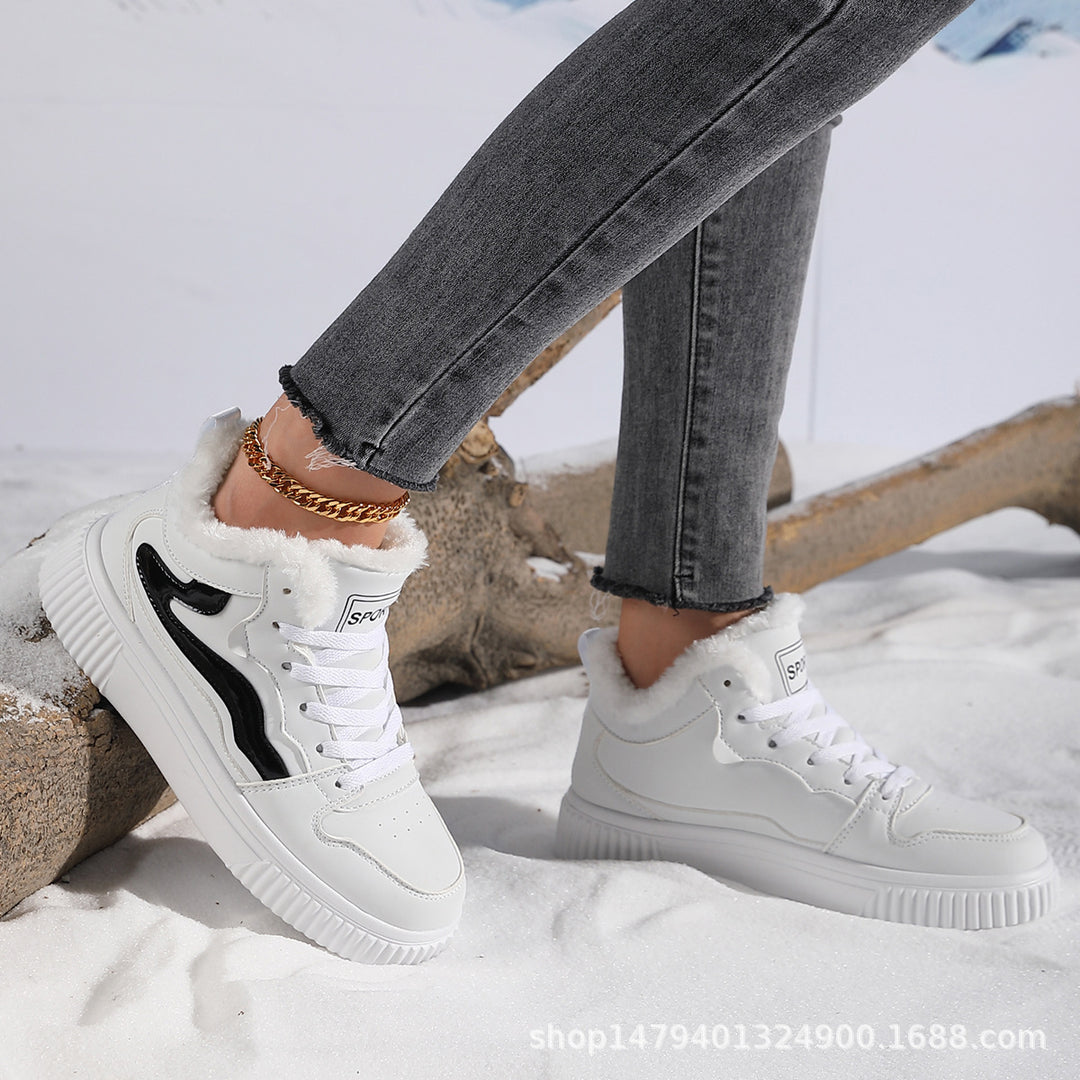 Damer högskurna sneakers med varmt fleecefoder och halkfri sula Mirla-Eva Jonsson